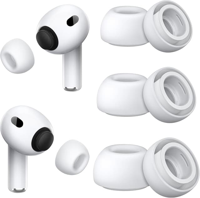 Detalle de Foam-Infused Ear Tips Replacement for AirPods Pro 3 (2025) — S/M/L, 3 Pairs
