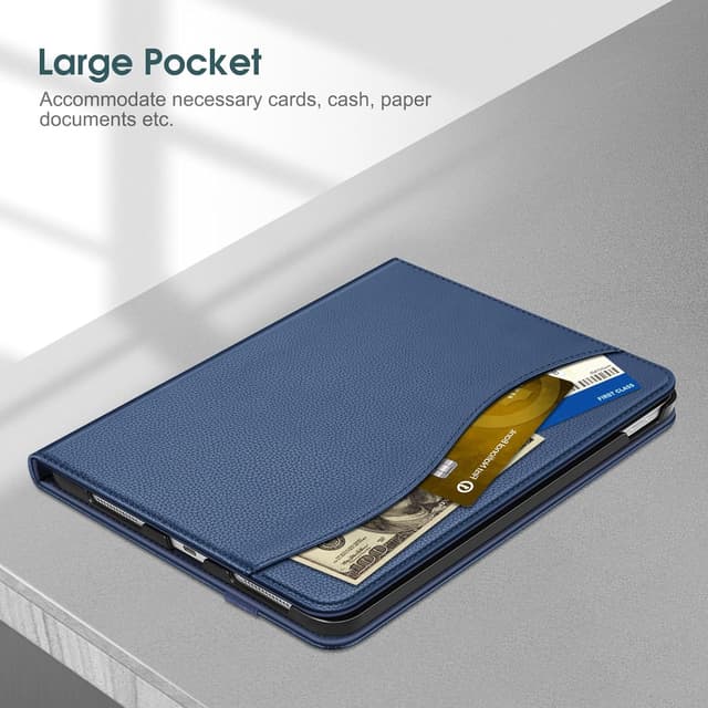 Detalle de FINTIE iPad case 11 inch navy stand