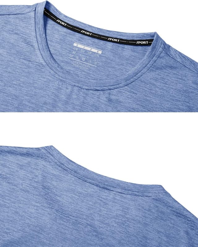 Detalle de KEFITEVD Ladies Short Sleeve Sport Top – Quick-Dry Running T-Shirt with Reflective Details