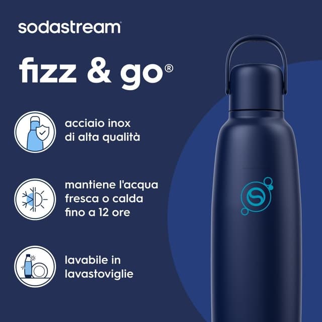 Detalle de SodaStream Fizz&Go Cool 0.9L mirtillo