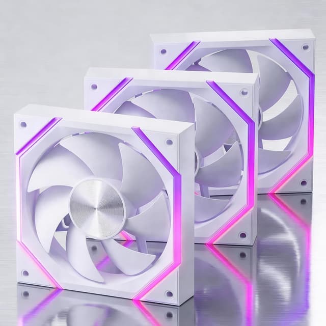 Detalle de AsiaHorse Nyota-A12 RGB PC-Lüfter 120 mm (3er-Set) mit ARGB & PWM