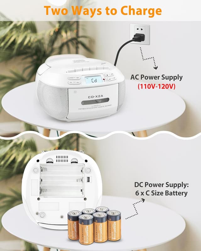 Thumbnail 6 de Greadio CD Boombox with Bluetooth 5.1
