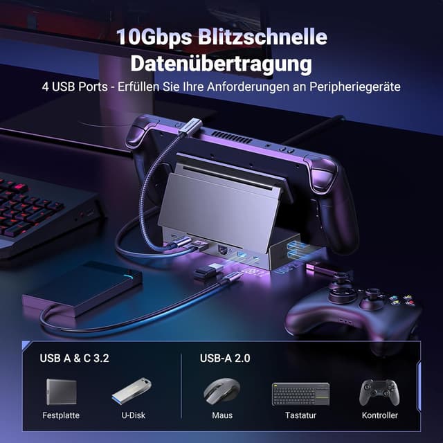 Detalle 2 de UGREEN Steam Deck Dock 4K@60Hz