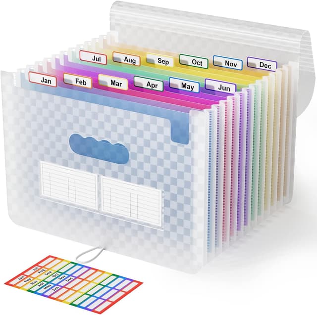 Detalle de ABC life A4 Expanding File Organiser 13-pocket