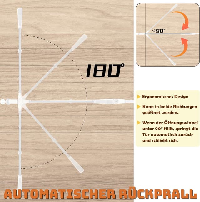 Detalle 1 de Froadp Türschutzgitter 95 bis 105 cm
