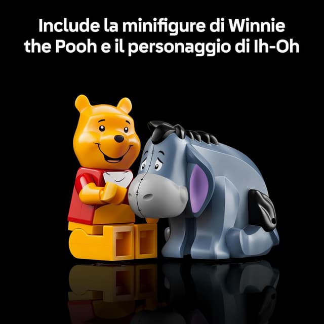 Detalle de LEGO Disney Winnie the Pooh 43300 – Kit di modellismo per adulti con vaso di miele, minifigure e personaggio di Ih-Oh