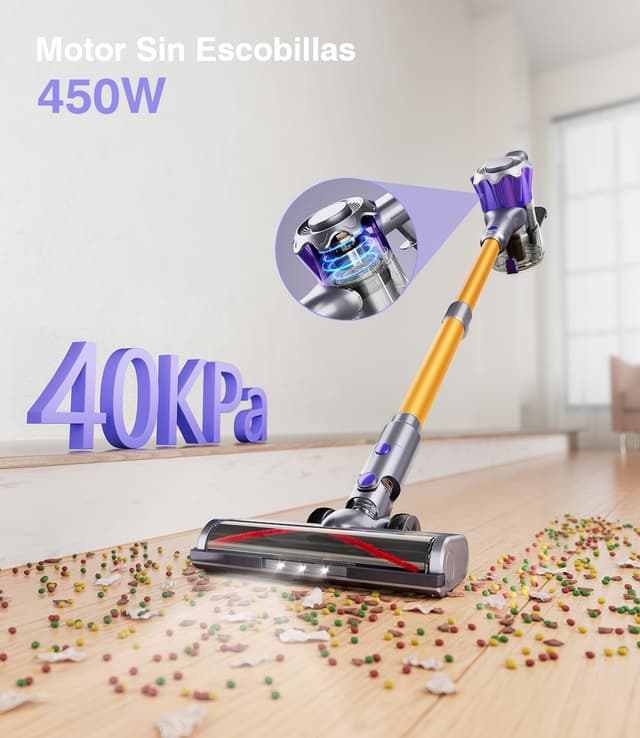 Detalle de Tdyon 40KPa Aspiradora sin Cable 50 min