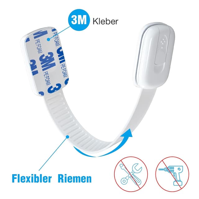 Detalle 2 de ECHOCUBE Kindersicherung 10 Stück 11,3 cm