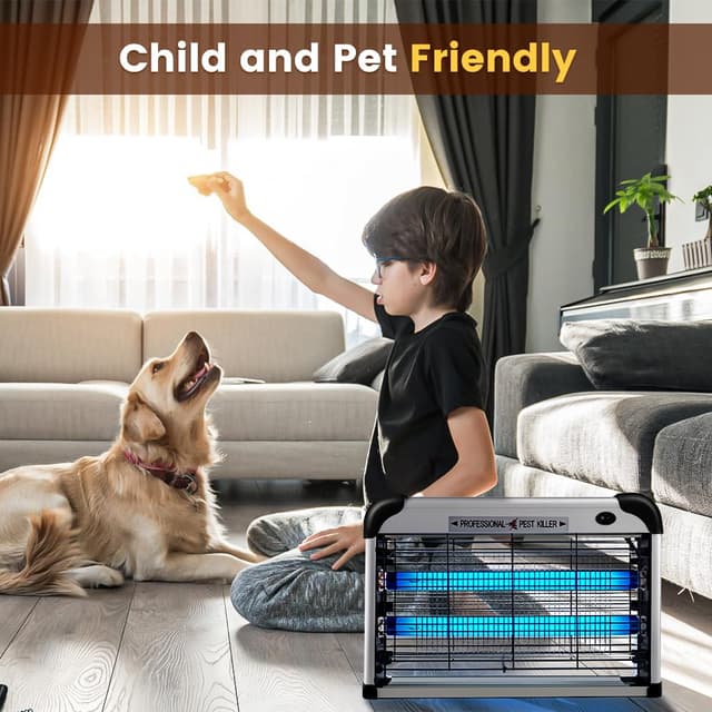 Detalle de Hefite Fly Zapper Electric Indoor 3500V with 20W UV Light (Hangable)