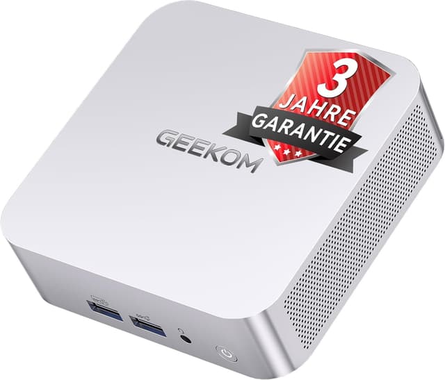 Detalle de GEEKOM Mini PC A7 mit Windows 11 Pro, Ryzen 5 7535HS, Radeon 660M, 16 GB DDR5 & 1 TB SSD