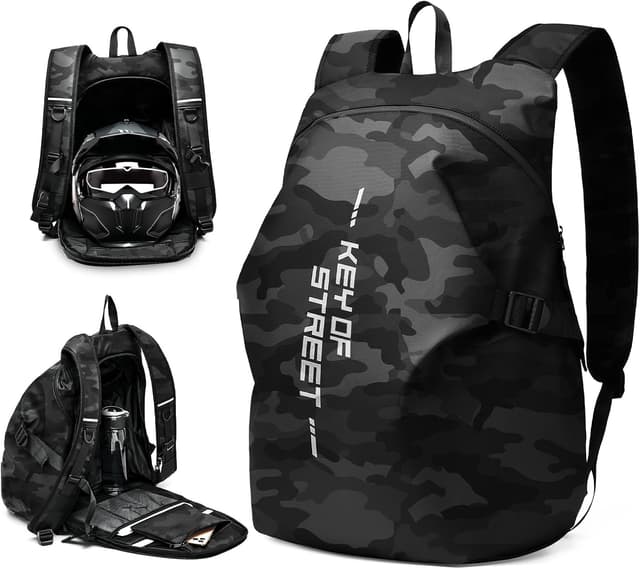 Detalle de WEPLAN Motorrad-Rucksack wasserdicht 50 l