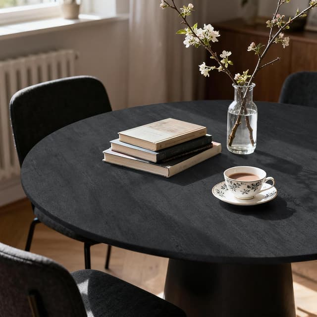 Detalle de Hode Klebefolie Möbel Grau (Betonoptik) 90 x 500 cm – selbstklebende Möbelfolie in Dunkelgrau