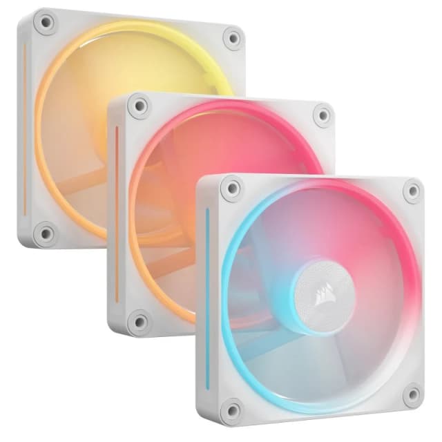 Detalle de Corsair iCUE LINK LX120-R RGB Pack 3x 120mm PWM 🌀