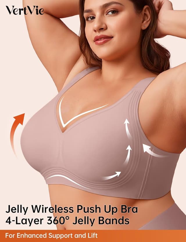 Detalle 2 de Vertvie Gel Wireless Pushup Bra 5x4