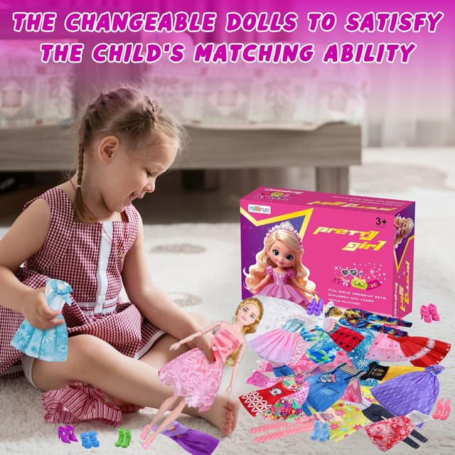 Thumbnail 6 de 135-Pc Doll Clothes Set