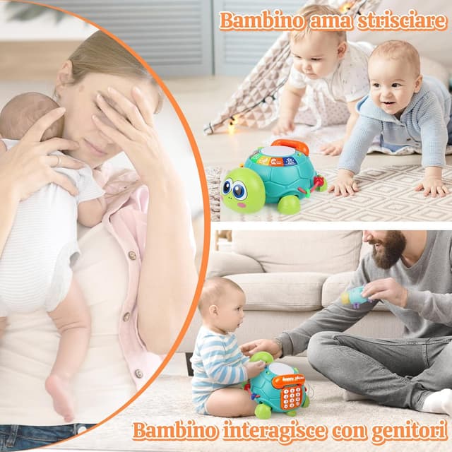 Detalle 2 de Gioco musicale per gattonare neonati 6 mesi