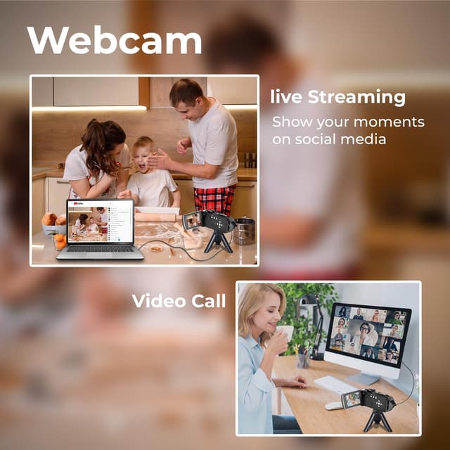 Detalle 1 de CAMWORLD Vlogging Camcorder 2,7K