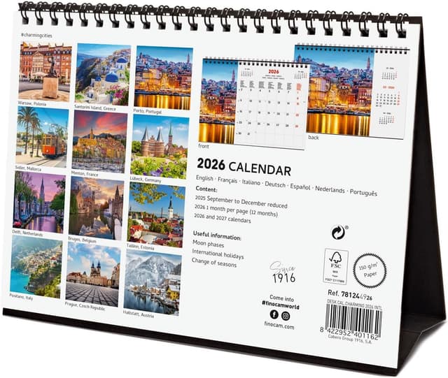 Thumbnail 5 de Finocam Calendario da tavolo 2026 mensile 🗓