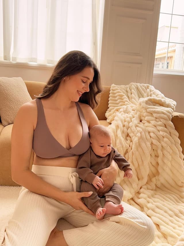 Thumbnail 5 de MOMANDA Damen Still-BH ohne Bügel Soft Racerback Seamless (Schlaf- und Still-BH)