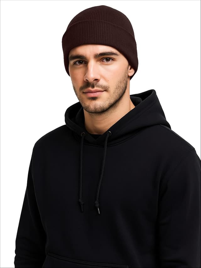 Detalle de DonDon Berretto invernale beanie unisex classico con lavorazione a maglia