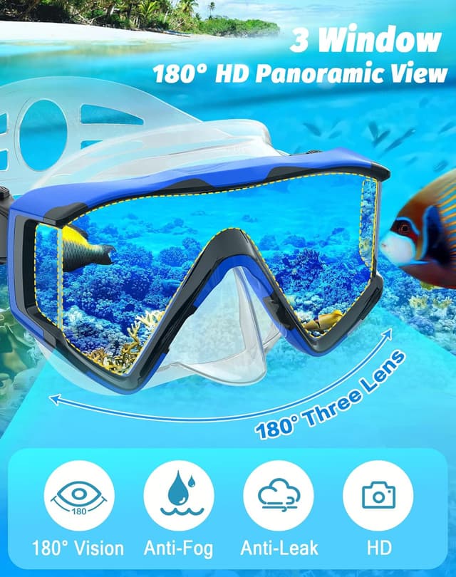 Thumbnail 1 de Zeligerstar Snorkel Set 180° panoramic mask