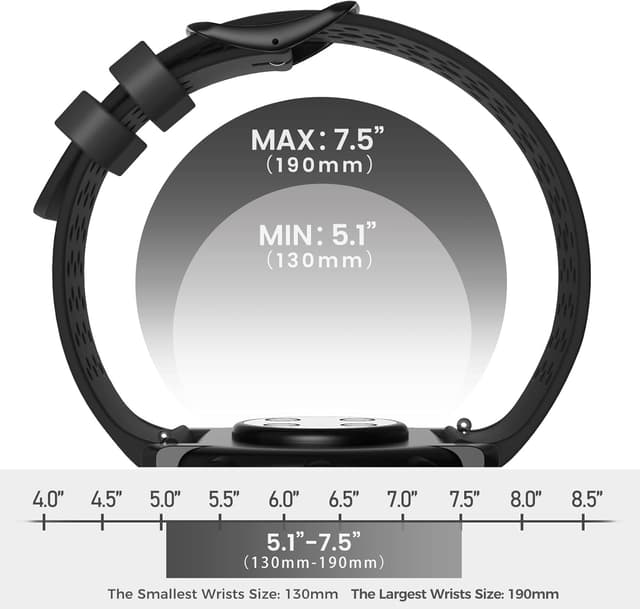 Detalle de ANBEST cinturino in silicone compatibile con Polar Vantage M/M2 e Grit X (ricambio con sgancio rapido)