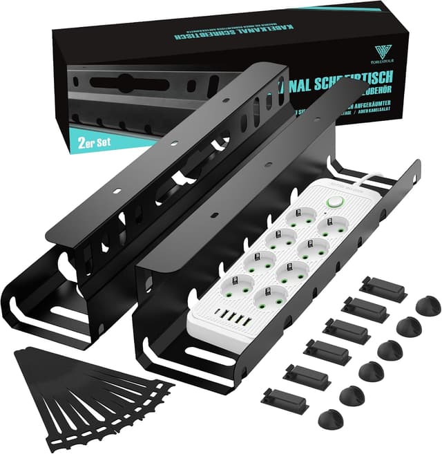 Detalle de 2TLG Kabelkanal 43 cm Schreibtisch 🔌