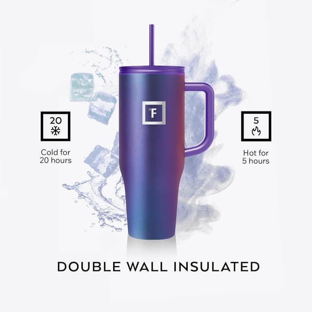 Detalle 2 de IRON °FLASK Co-Pilot 40 Oz Travel Mug