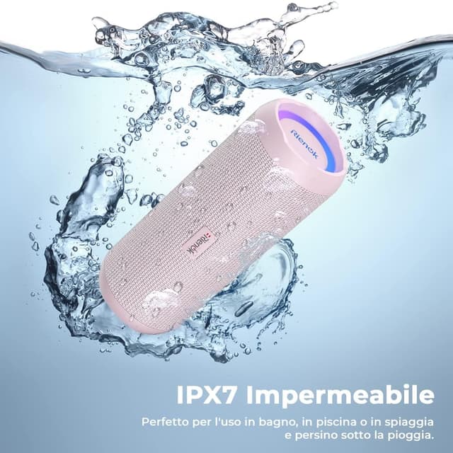Thumbnail 4 de RIENOK Cassa Bluetooth portatile impermeabile IPX7 5.3