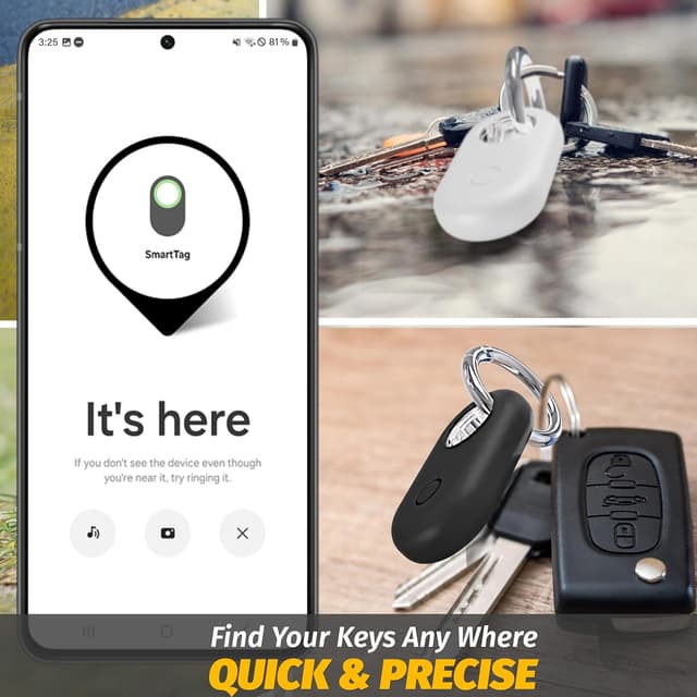 Detalle de Samsung SmartTag 2 Holder Silicone Case, 4-pack