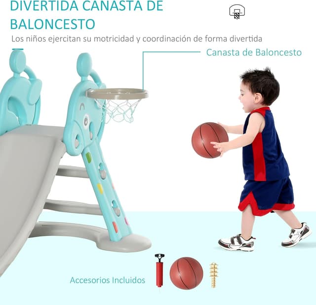 Thumbnail 3 de HOMCOM Tobogán 2 en 1 Jirafa para Niños +18 Meses