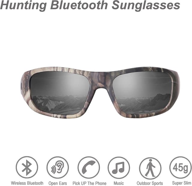 Detalle de OhO Sunshine Bluetooth Sunglasses (Open-ear smart audio glasses) with UV400 and IP44