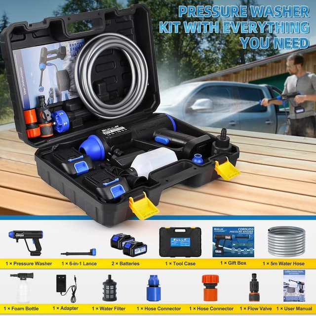 Thumbnail 6 de Cordless Pressure Washer 6-in-1, 5m Hose