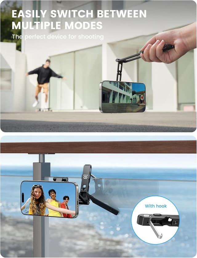 Detalle 2 de Lamicall MagSafe Tripod Stand for iPhone 17 Pro Max