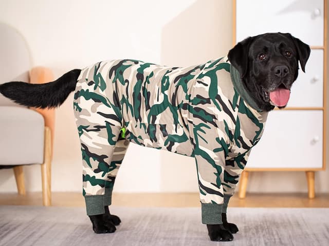 Thumbnail 6 de Lightweight Cotton Dog Pajamas Jumpsuit for Medium & Large Dogs (Anti-Hair Recovery Onesie)