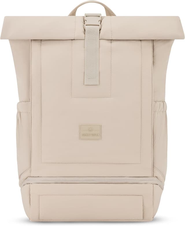 Detalle de Johnny Urban Rolltop Rucksack Kyle „Puffy“ mit Laptopfach bis 16 Zoll – Damen & Herren Tagesrucksack aus Nylon