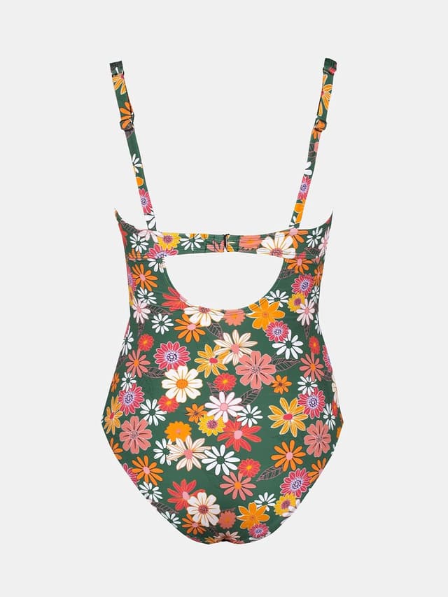 Thumbnail 6 de CUPSHE Costume da bagno intero donna con scollo quadrato dietro ritagliato, coulisse e gancio posteriore