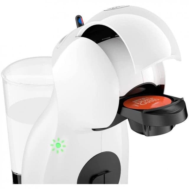 Detalle de DeLonghi Piccolo XS Blanca cafetera Dolce Gusto