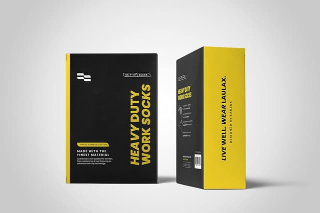 Detalle 2 de Laulax work socks 4 pairs combed cotton