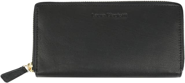 Detalle de Portefeuille femme Laura Biagiotti en cuir véritable : spacieux, intérieur multicolore