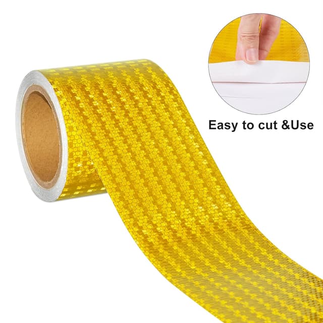 Detalle 1 de XFXIA Ruban réfléchissant jaune 15x10 m