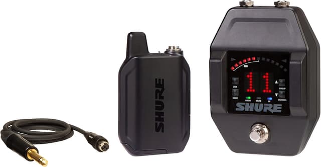 Detalle de Shure GLXD16+ Dual Band Pro Digital Wireless System (with Pedal Receiver) for Guitar & Bass