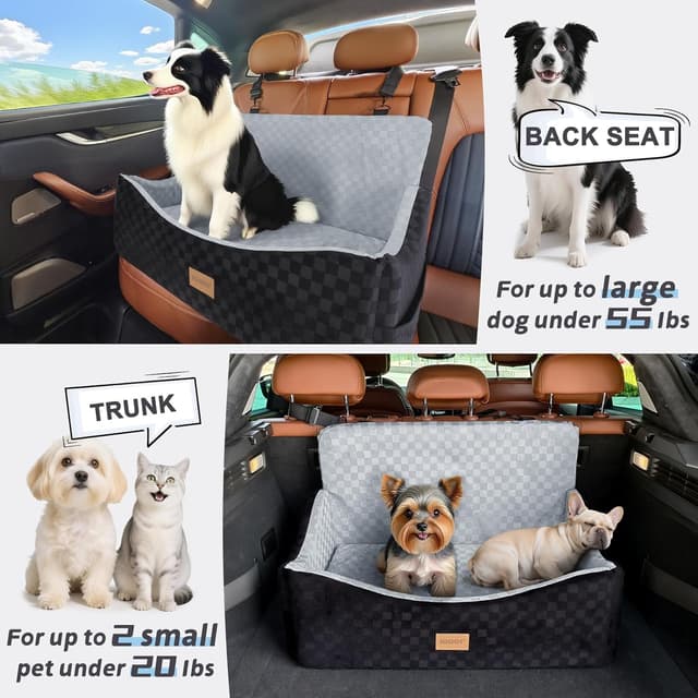Thumbnail 6 de Large dog car seat memory foam booster