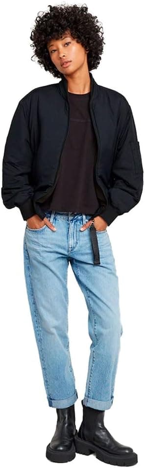 Detalle de G-Star RAW Damen Kate Boyfriend Jeans – Low Waist mit Relaxed Fit im Hüft- und Oberschenkelbereich