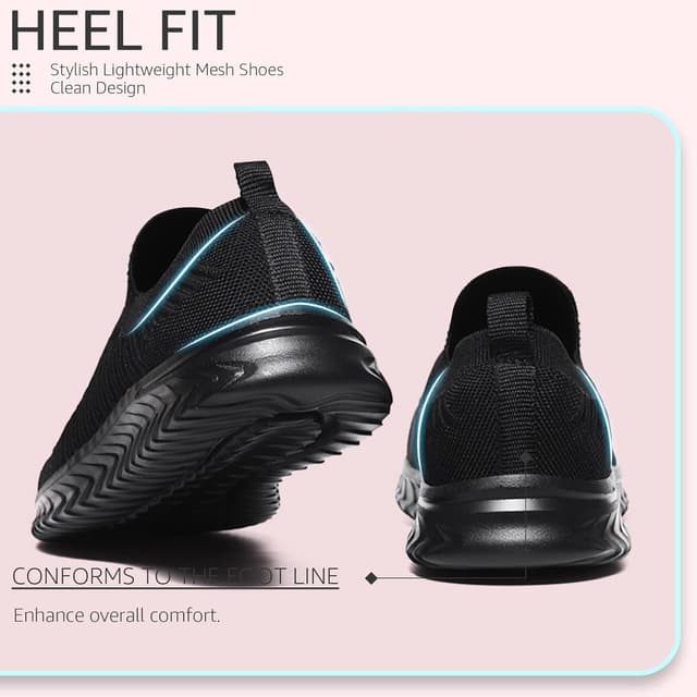 Detalle de Baskets femme respirantes à enfiler (slip-on) semelle antidérapante