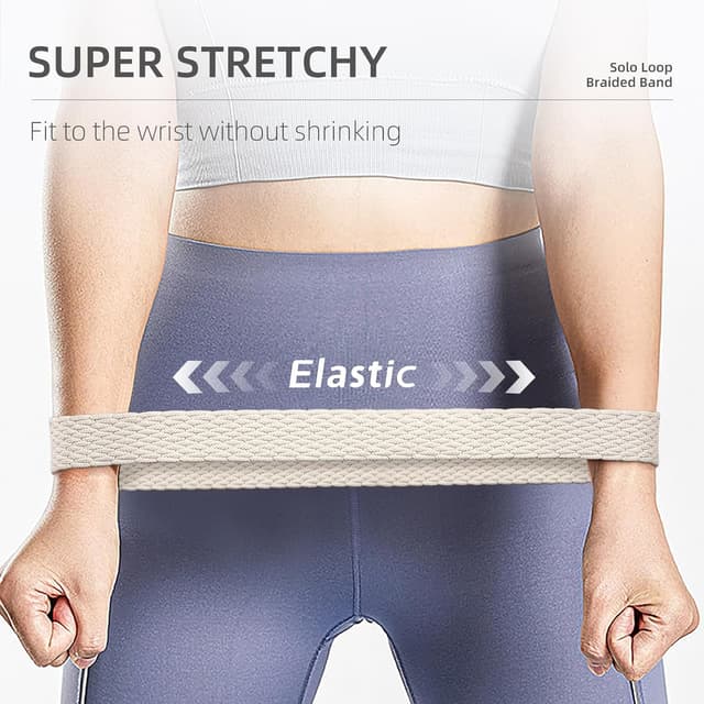 Thumbnail 4 de Mastten Braided Solo Loop Apple Watch Strap 4-Pack