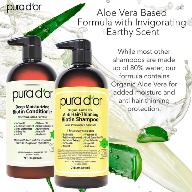 Detalle 2 de PURA D'OR Anti-Thinning Biotin Shampoo 24 oz