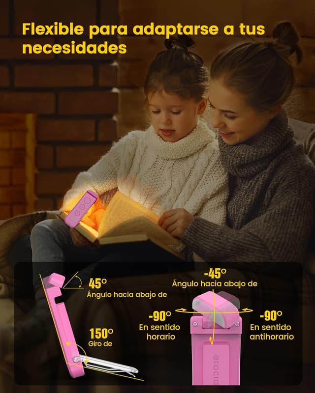 Thumbnail 4 de Glocusent Luz de Lectura LED Recargable USB con Pinzas 📖