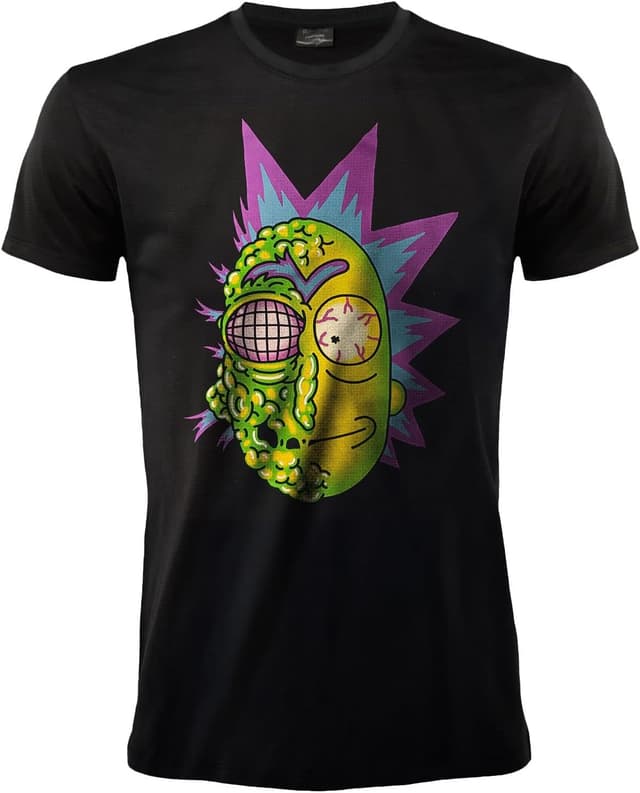 Detalle de Fashion UK T-Shirt Rick And Morty Maglietta Mutant Rick nera unisex adulto e ragazzo