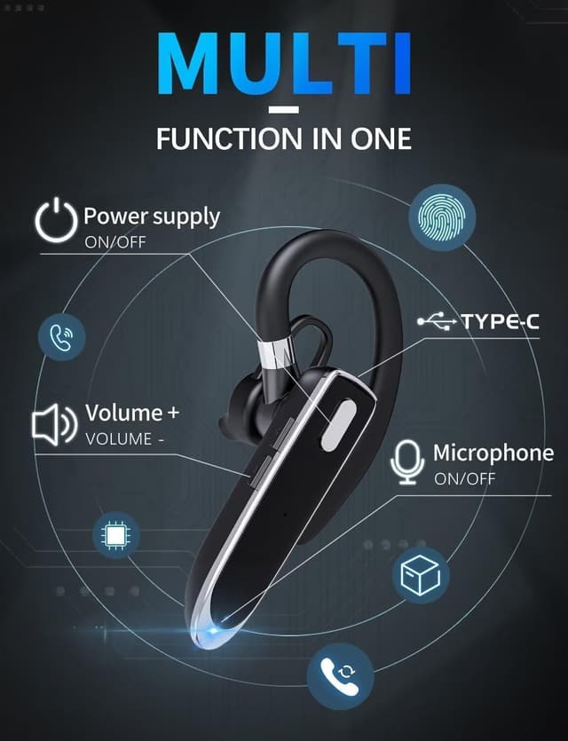 Detalle 2 de Bluetooth business headset with mic, 100H